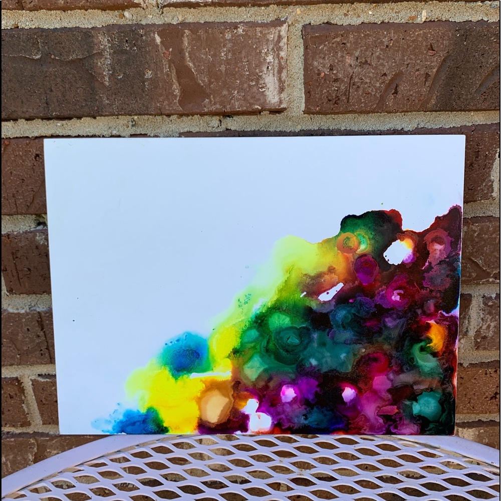 Small work of abstract art 9x12